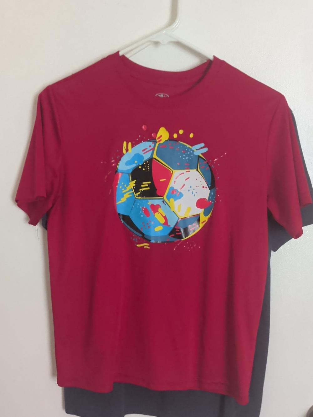 Athletic Works Red Crewneck Graphic Tee